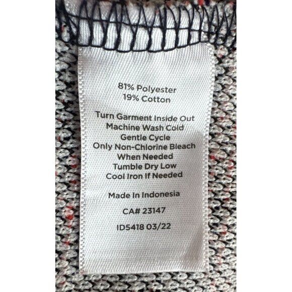 Talbots Shift Dress Button Detail Petite SP Red & Blue 3/4‎ Sleeve - Picture 8 of 8